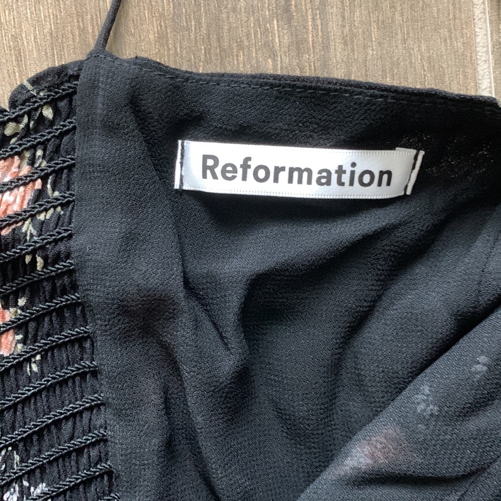 NEW Reformation Floral Portia Jumpsuit Size 12 - Picture 6 of 7